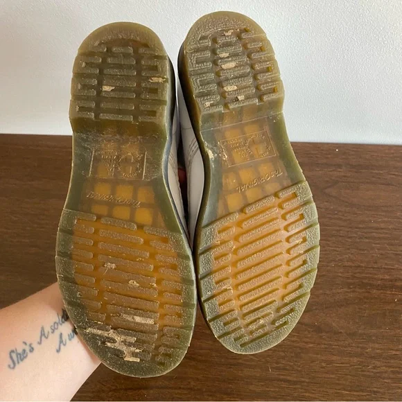 Dr. Martens White Combat Boots - Picture 8 of 8